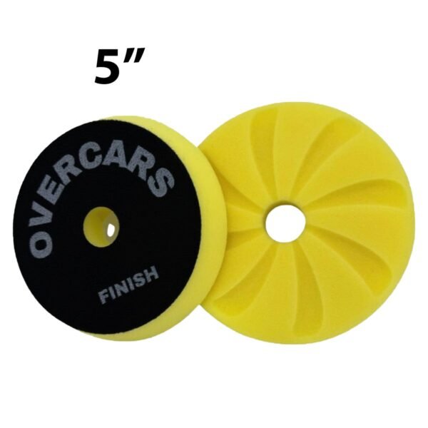 PAD ROTORBITAL AMARILLO ESPIRAL FINISH 5" - Overcars